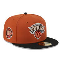 New York Knicks New Era Two-Tone 59FIFTY Fitted Hat - Rust/Black New York Knicks New Era Two-Tone 59FIFTY Fitted Hat - Rust/Black