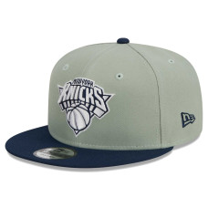 New York Knicks New Era Two-Tone Color Pack 9FIFTY Snapback Hat - Sage/Navy