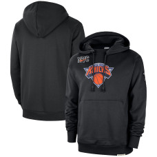 New York Knicks Nike 2023/24 City Edition Courtside Standard Issue basketball Pullover Hoodie - Black
