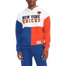 New York Knicks Tommy Jeans Andrew Split basketball Pullover Hoodie - White/Royal