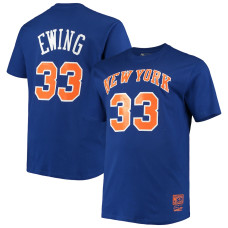 Patrick Ewing New York Knicks Big & Tall Hardwood Classics Player basketball T-shirt - Blue Patrick Ewing New York Knicks Big & Tall Hardwood Classics Player basketball T-shirt - Blue
