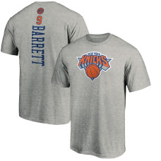 RJ Barrett New York Knicks Fanatics Branded Playmaker Player Team basketball T-shirt - Heathered Gray RJ Barrett New York Knicks Fanatics Branded Playmaker Player Team basketball T-shirt - Heathered Gray
