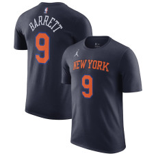 RJ Barrett New York Knicks Jordan Brand 2022/23 Statement Edition Player basketball T-shirt - Navy RJ Barrett New York Knicks Jordan Brand 2022/23 Statement Edition Player basketball T-shirt - Navy