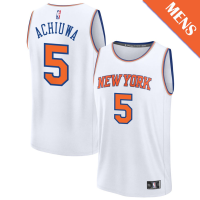 Men's Precious Achiuwa # 5 New York Knicks Fast Break Association Edition White Jersey