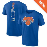 Men's Precious Achiuwa # 5 New York Knicks Personalized Playmaker Team Blue T-Shirt