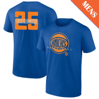 Men's Mikal Bridges # 25 New York Knicks Stellar Player Blue T-Shirt