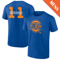 Men's Jalen Brunson # 11 New York Knicks Stellar Player Blue T-Shirt