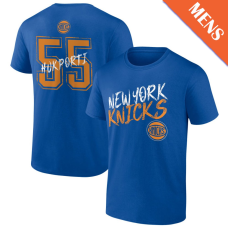 Men's Ariel Hukporti # 55 New York Knicks Hustle Blue T-Shirt