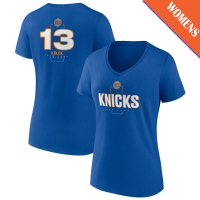Women's Tyler Kolek # 13 New York Knicks Player Midfielder V-Neck Blue T-Shirt