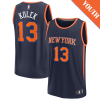 Youth Tyler Kolek # 13 New York Knicks Fast Break Replica Navy Statement Edition Jersey