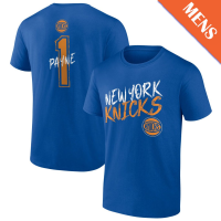 Men's Cameron Payne # 1 New York Knicks Hustle Blue T-Shirt