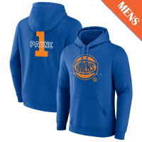 Men's Cameron Payne # 1 New York Knicks Stellar Player Blue Pullover Hoodie