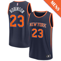 Men's Mitchell Robinson # 23 New York Knicks Fast Break Statement Edition Navy Jersey