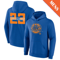 Men's Mitchell Robinson # 23 New York Knicks Stellar Player Blue Pullover Hoodie