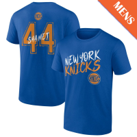 Men's Landry Shamet # 44 New York Knicks Hustle Blue T-Shirt