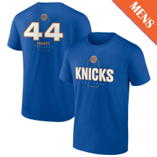 Men's Landry Shamet # 44 New York Knicks Player Midfielder Blue T-Shirt