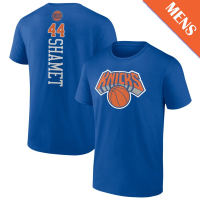 Men's Landry Shamet # 44 New York Knicks Personalized Playmaker Team Blue T-Shirt