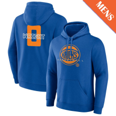 Men's Delon Wright # 0 New York Knicks Stellar Player Blue Pullover Hoodie