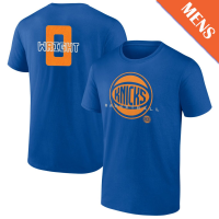 Men's Delon Wright # 0 New York Knicks Stellar Player Blue T-Shirt