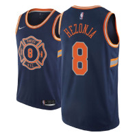 Men's NBA Mario Hezonja New York Knicks #8 City Edition Navy Jersey