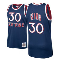 Men's Bernard King Knicks #30 1982-83 Hardwood Classics Navy Swingman Jersey