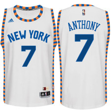 Carmelo Anthony New York Knicks #7 Hardwood Classics Swingman Home White Jersey