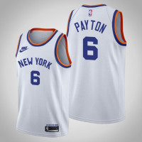 Knicks Elfrid Payton Men Classic Edition 75th anniversary Jersey White
