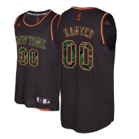 Enes Kanter New York Knicks #00 Black Camo Fashion Swingman Jersey