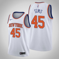 New York Knicks Jericho Sims Association Edition 2021 NBA Draft Jersey White