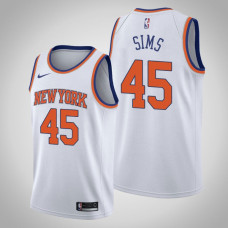 New York Knicks Jericho Sims Association Edition 2021 NBA Draft Jersey White