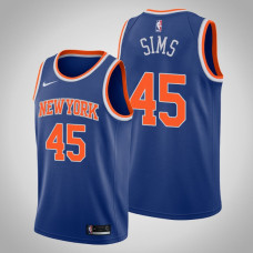 New York Knicks Jericho Sims Icon Edition 2021 NBA Draft Jersey Blue