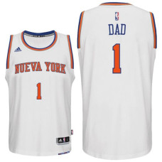 Father's Day Dad Logo #1 New York Knicks Swingman White Home Jersey