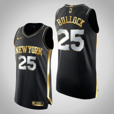 Men's New York Knicks Reggie Bullock #25 Golden Edition Authentic Limited Bullock Jersey