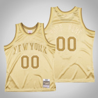 New York Knicks #00 Custom Midas SM Limited Edition Gold Jersey