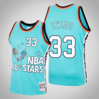 Knicks Patrick Ewing #33 Teal 1996 All-Star Eastern Conference Rhinestone Jersey