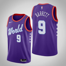 Men's New York Knicks R.J. Barrett #9 2021 NBA Rising Star World Team Jersey Purple Men's New York Knicks R.J. Barrett #9 2021 NBA Rising Star World Team Jersey Purple