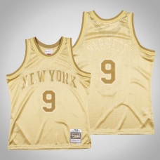 New York Knicks #9 R.J. Barrett Midas SM Limited Edition Gold Jersey New York Knicks #9 R.J. Barrett Midas SM Limited Edition Gold Jersey