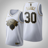 New York Knicks Julius Randle #30 Golden Edition White Jersey