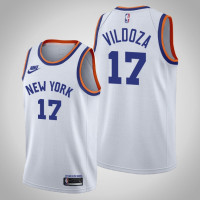 New York Knicks Luca Vildoza Classic Edition 75th anniversary Jersey White