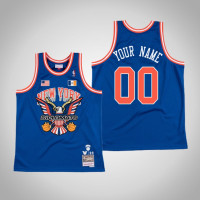 Custom #00 Royal The Diplomats X New York Knicks Swingman Mitchell Ness Limited Jersey