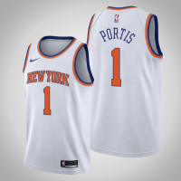 Men's New York Knicks Bobby Portis #1 White Association Jersey