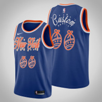 New York Knicks Custom #00 Blue 2020 Christmas Night Special Edition Jersey