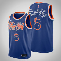 New York Knicks Immanuel Quickley #5 Blue 2020 Christmas Night Special Edition Jersey