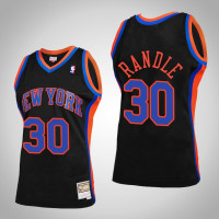 Men's New York Knicks Julius Randle #30 Black Reload 2.0 Jersey