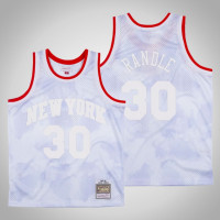 Men's New York Knicks Julius Randle #30 White Cloudy Skies 1991-92 Jersey