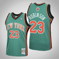 Men's Knicks Mitchell Robinson #23 Green 2006-07 Hardwood Classics Jersey