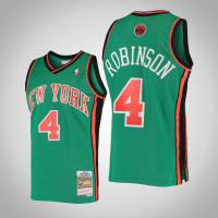 Men's New York Knicks Nate Robinson #4 Green Hardwood Classics Jersey