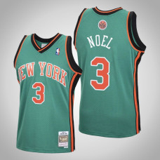 Men's Knicks Nerlens Noel #3 Green 2006-07 Hardwood Classics Jersey