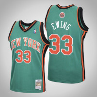 Men's Knicks Patrick Ewing #33 Green 2006-07 Hardwood Classics Jersey
