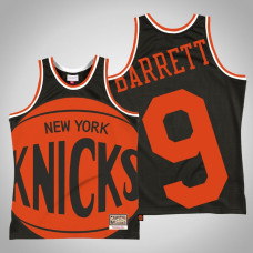 Men's New York Knicks R.J. Barrett #9 Black Big Face 2.0 Jersey Men's New York Knicks R.J. Barrett #9 Black Big Face 2.0 Jersey